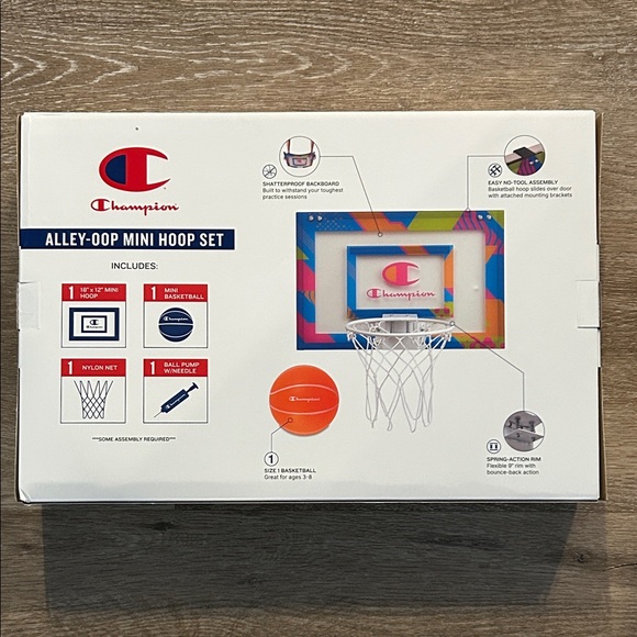 Champion Alley-Oop Mini Hoop Set - Neon - Picture 2 of 6